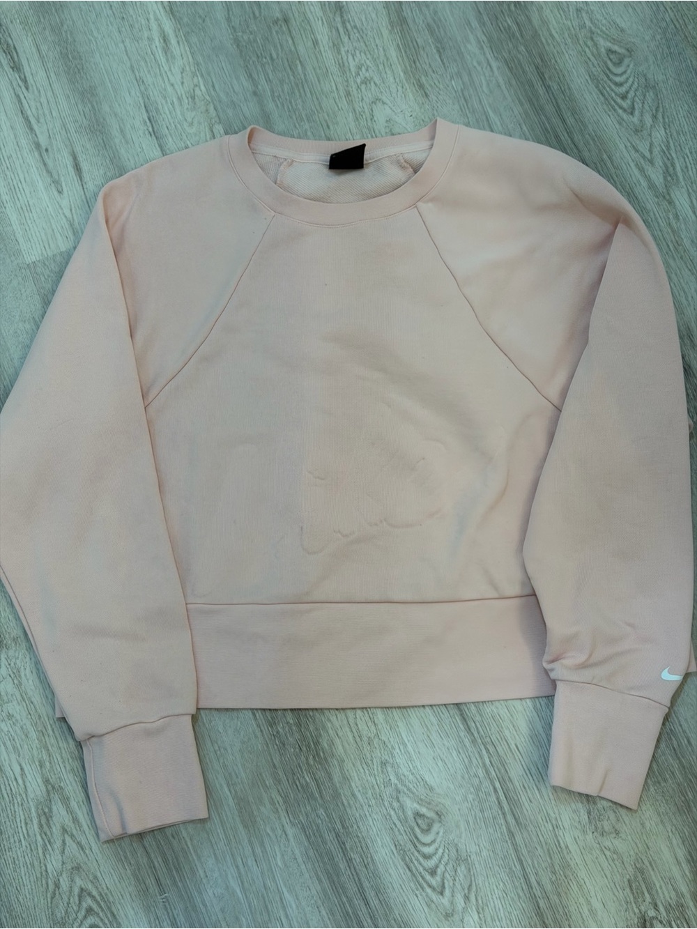 Light Pink Nike Cropped Sweatshirt